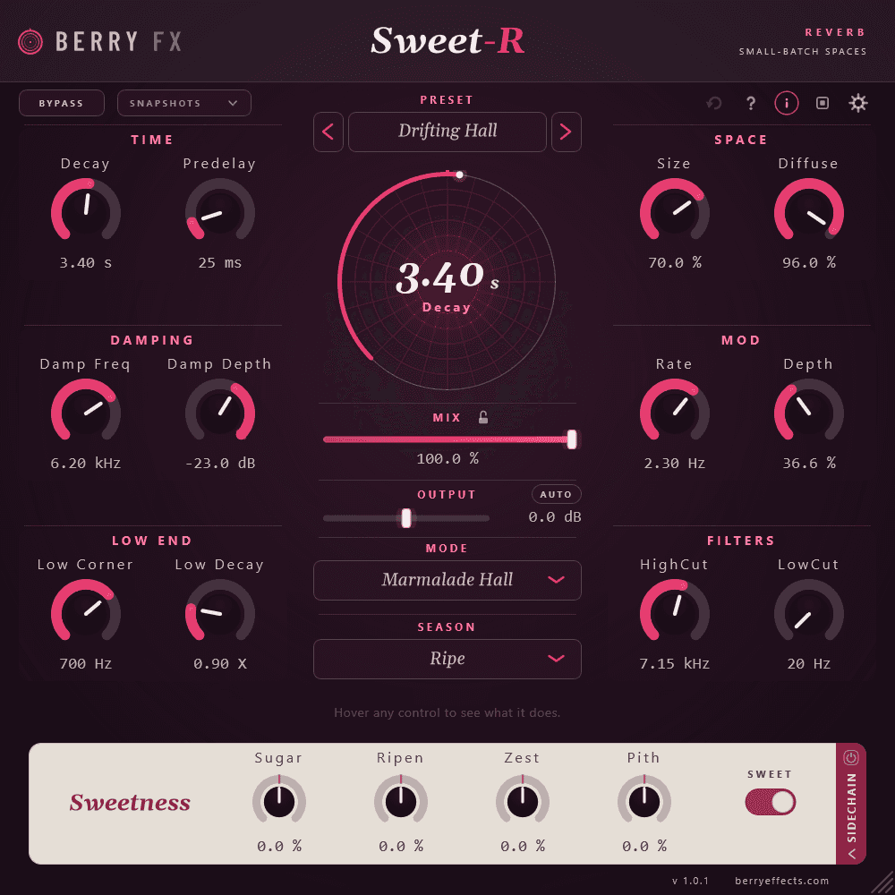 Sweet-R · Reverb